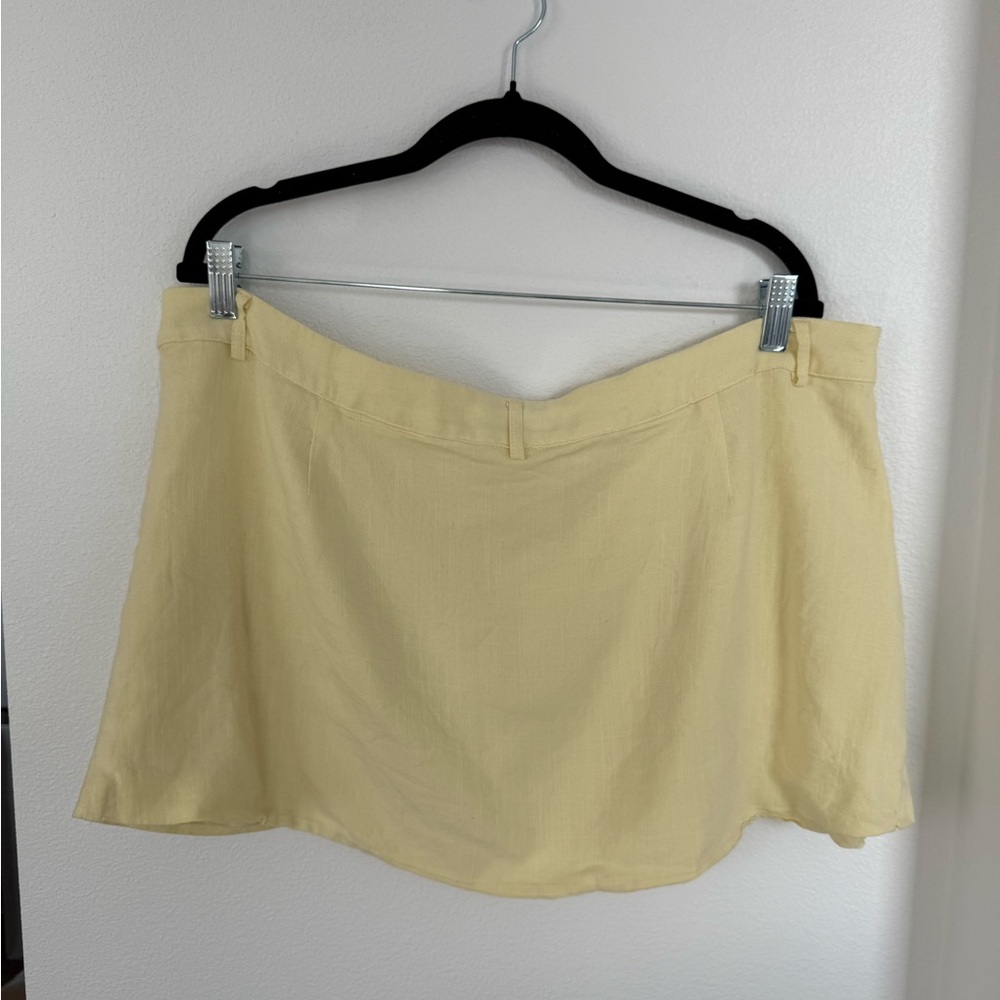 PepperMayo Pale Yellow Mini Skirt - Picture 3 of 5